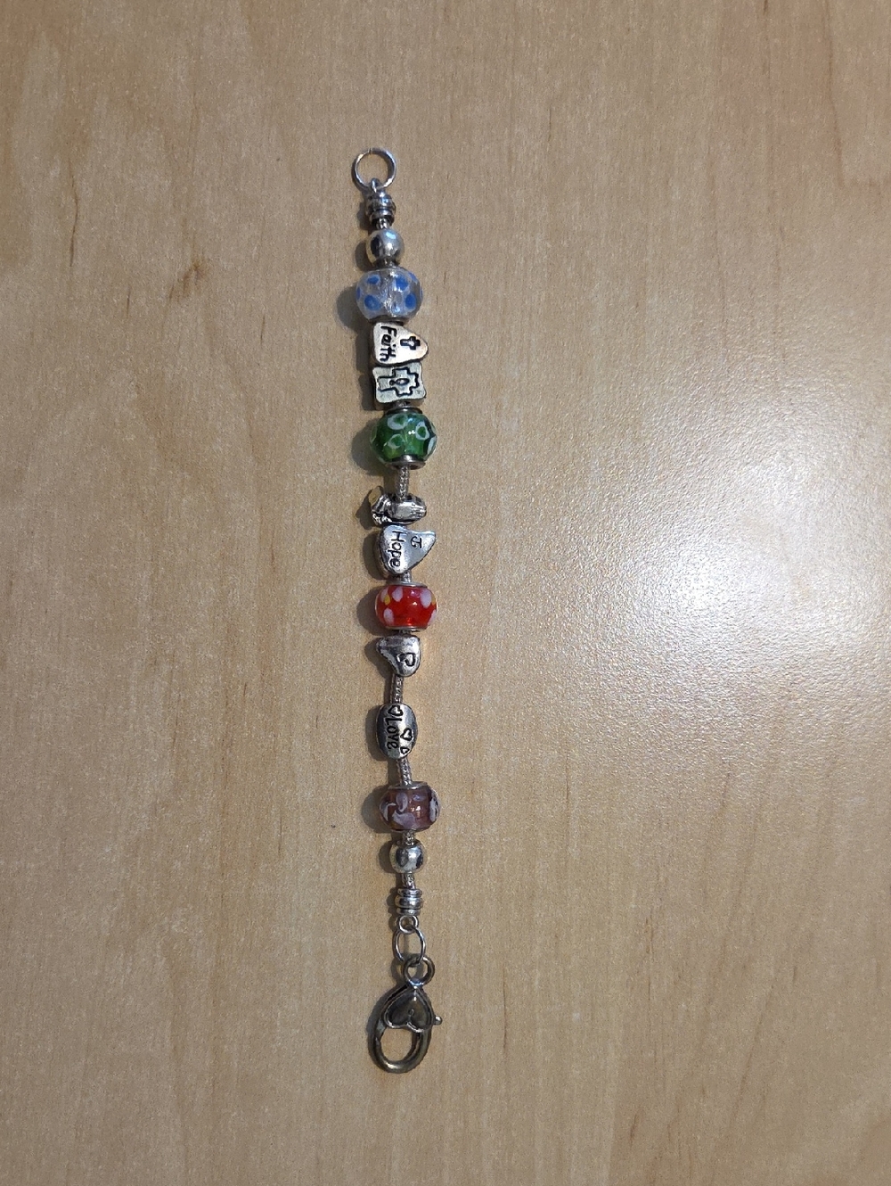 Colorful Beaded Charm Bracelet Strap